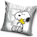 Die Peanuts Snoopy Quadratische Dekokissenbezüge mit Tiermotiv mit Reißverschluss aus Polyester 40x40 