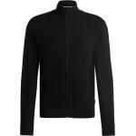 Schwarze Elegante HUGO BOSS BOSS Herrencardigans mit Reißverschluss aus Wolle Größe 3 XL 