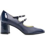 Marineblaue Lack-Optik Carel Runde High Heels & Stiletto-Pumps mit Schnalle aus Kalbsleder für Damen Größe 36,5 
