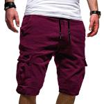 Violette Camouflage Business Jeans-Bermudas aus Denim für Herren Größe 3 XL für den für den Sommer 