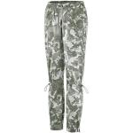 Graue Camouflage Winddichte Atmungsaktive Freizeithosen aus Polyester für Damen Größe S 