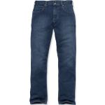 Hellblaue Carhartt Straight Leg Jeans aus Baumwolle für Herren Weite 33, Länge 32 