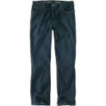 Hellblaue Carhartt Straight Leg Jeans aus Baumwolle für Herren Weite 42, Länge 32 