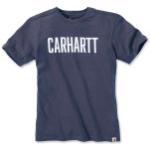 Indigofarbene Carhartt T-Shirts aus Jersey für Herren Größe XS für den für den Sommer 
