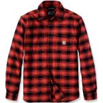 Rote Karo Carhartt Outdoor-Hemden aus Flanell für Herren Größe M 