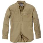 Carhartt Herren Hemd Rugged Professional Long-Sleeve Work Shirt, Dark Khaki, S