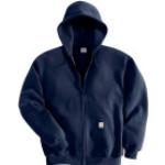 Marineblaue Carhartt Zip Hoodies & Sweatjacken aus Baumwollmischung mit Kapuze für Herren Größe S 