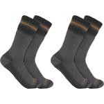 Carhartt Hevyweight Boot Socken (2er Pack), grau, Größe L