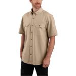 Kurzärmelige Carhartt Button Down Kragen Shirts mit Tasche aus Baumwolle für Herren Übergrößen 