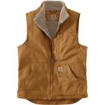 Carhartt Men's Washed Duck Lined Mock Neck Vest CARHARTT® BROWN CARHARTT® BROWN XL