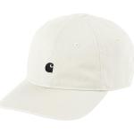 Carhartt - Mütze mit gebogenem Schirm - Madison Logo Cap Wax / Black für Damen - Weiß