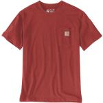 Reduzierte Rote Kurzärmelige Carhartt Shirts mit Tasche für Herren Größe L 