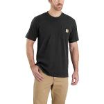 Reduzierte Schwarze Kurzärmelige Carhartt Shirts mit Tasche für Herren Größe XL 