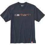 Reduzierte Marineblaue Kurzärmelige Carhartt T-Shirts aus Jersey für Herren Größe L 