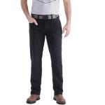 Schwarze Carhartt Rugged Flex Wide Leg Jeans & Relaxed Fit Jeans aus Baumwolle für Herren Weite 34, Länge 36 