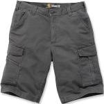 Reduzierte Schwarze Cargo-Shorts mit Klettverschluss 