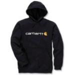 Schwarze Carhartt Herrensweatshirts aus Baumwollmischung mit Kapuze Größe XL 