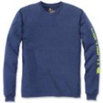 Reduzierte Cobaltblaue Langärmelige Carhartt T-Shirts für Herren Größe XL für den für den Sommer 