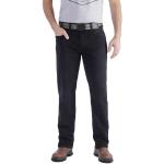 Schwarze Bestickte Casual Carhartt Rugged Flex Jeans mit Stickerei mit Reißverschluss aus Baumwolle für Herren Größe XXL Weite 30, Länge 30 