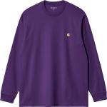 Violette Streetwear Carhartt Chase T-Shirts aus Denim für Herren Größe S für den für den Frühling 