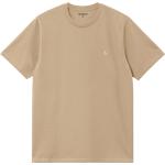 Beige Streetwear Carhartt Chase T-Shirts aus Denim für Herren Größe L für den für den Frühling 