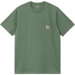 Grüne Streetwear Carhartt Shirts mit Tasche aus Denim für Herren Größe L für den für den Frühling 