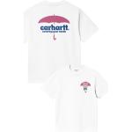 Weiße Streetwear Carhartt Bio T-Shirts aus Denim für Damen Größe S für den für den Frühling 