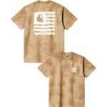 Beige Streetwear Kurzärmelige Carhartt Bio T-Shirts für Herren Größe S 