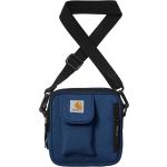 Marineblaue Carhartt Umhängetaschen mit Reißverschluss mit Außentaschen für Herren klein 