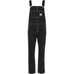 Schwarze Streetwear Carhartt Work In Progress Jeans-Latzhosen für Damen Größe S 