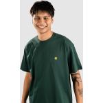 Grüne Bestickte Streetwear Carhartt Chase T-Shirts für Herren Übergrößen 