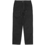 Reduzierte Schwarze Bestickte Streetwear Carhartt Work In Progress Bio Jeans mit Stickerei mit Reißverschluss aus Baumwolle für Herren Weite 33, Länge 32 