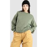 Grüne Oversize Carhartt Script Damensweatshirts aus Baumwolle Größe XS 