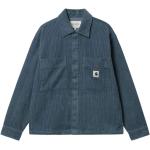 Blaue Carhartt Work In Progress Hemdjacken mit Tiermotiv aus Baumwolle für Damen Größe L für den für den Herbst 