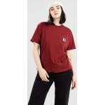 Rote Streetwear Carhartt Work In Progress Bio Shirts mit Tasche für Damen Größe XS 