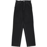 Carhartt Wip, Schwarze Rigid Simple Pant Streetwear Black, Herren, Größe: W30 L32