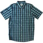 Reduzierte Blaue Karo Kurzärmelige Carhartt Work In Progress Shirts mit Tasche aus Baumwolle für Herren Größe XS 