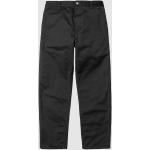 Schwarze Streetwear Carhartt Simple Stoffhosen für Herren Größe L Weite 27, Länge 34 