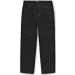 Schwarze Streetwear Carhartt Work In Progress Straight Leg Jeans mit Reißverschluss aus Baumwolle für Herren Weite 30, Länge 32 