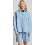 Hellblaue Carhartt Work In Progress Hemdjacken aus Baumwolle für Damen Größe M 