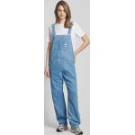 Hellblaue Carhartt Work In Progress Jeans-Latzhosen aus Baumwolle für Damen Größe L 