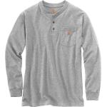 Carhartt Workwear Pocket Henley Langarmshirt, grau, Größe M