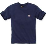 Marineblaue Kurzärmelige Carhartt Workwear Rundhals-Ausschnitt T-Shirts für Herren Größe XL 
