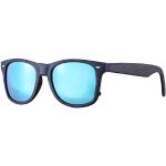 Blaue Caripe Retro Sonnenbrillen aus Kunststoff für Herren 