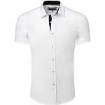 Weiße Business Kurzärmelige Carisma Kentkragen Hemden mit Kent-Kragen für Herren Größe XXL für den für den Sommer 