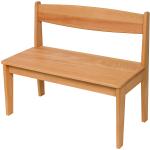 Hellbraune Kinderbänke & Kindersitzbänke geölt aus Massivholz Breite 50-100cm, Höhe 50-100cm, Tiefe 0-50cm 
