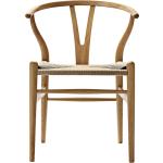 Hellbraune Skandinavische Carl Hansen & Søn CH24 Designer Stühle geölt aus Eiche mit Armlehne Breite 50-100cm, Höhe 50-100cm, Tiefe 50-100cm 