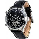 Carl von Zeyten Herren Analog Automatik Uhr mit Leder Armband CVZ0003BK