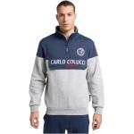 Graue Sportliche Carlo Colucci Herrensweatshirts Größe M 