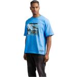 Blaue Oversize Carlo Colucci T-Shirts aus Baumwolle für Herren Größe M für den für den Sommer 